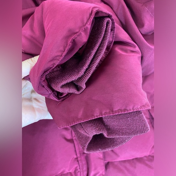 L.L. Bean Women's Goose Down Puffer Jacket Winter Coat Zip Red Size M Outerwear - Picture 7 of 13